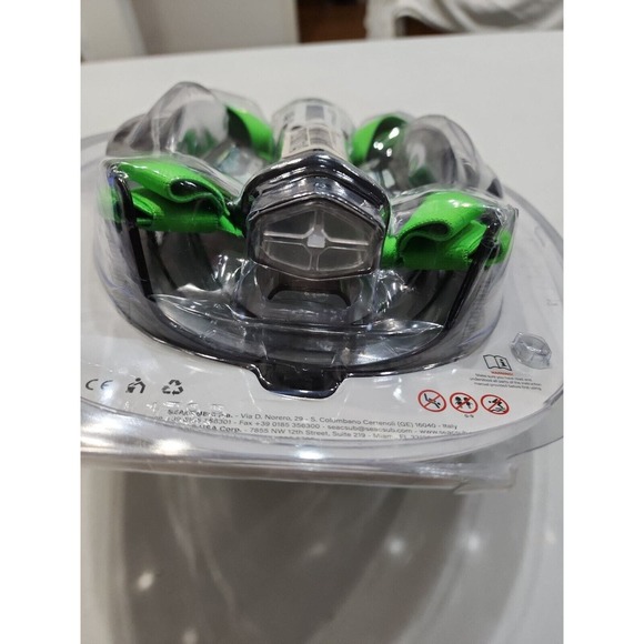 Seac FULL FACE MAGICA L/XL GREY CLEAR/ GREEN LIME Mask Snorkel - Picture 9 of 10